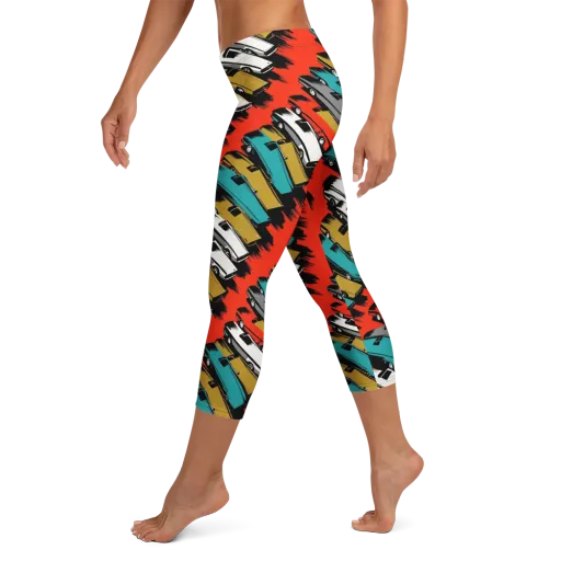 Chrome Riviera on a Capri Leggings