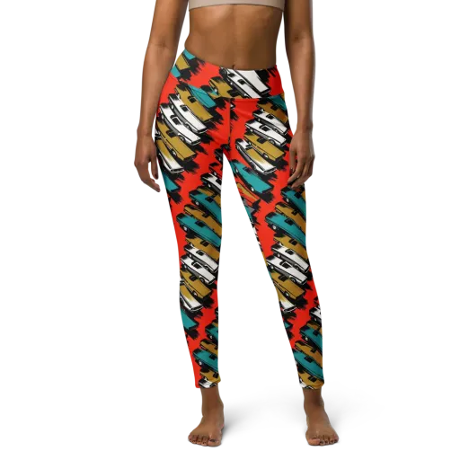 Chrome Riviera on a Yoga Leggings