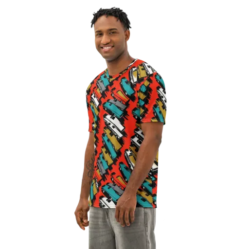 Chrome Riviera on a Men's Cotton Crew Neck T-Shirt