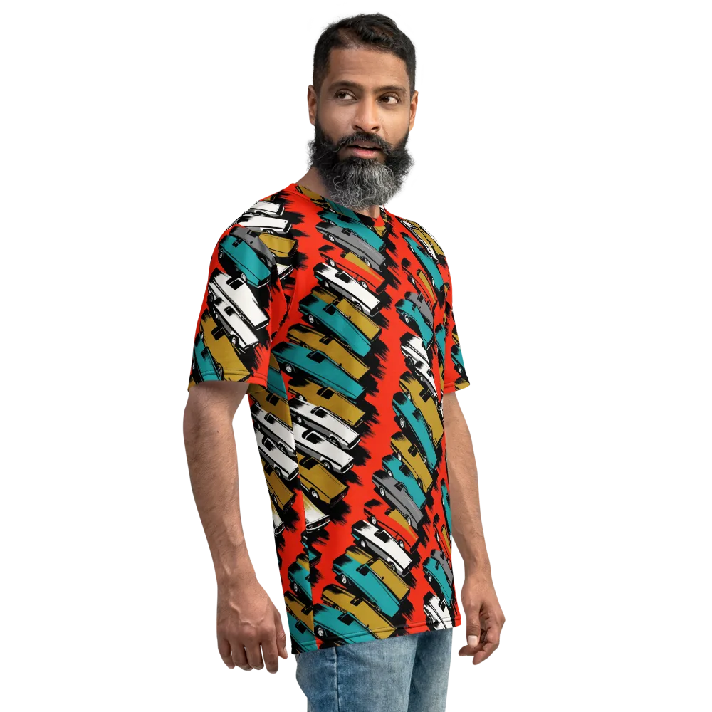 Chrome Riviera on Men's Crew Neck T-Shirt — Right