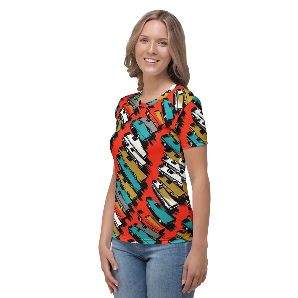 Chrome Riviera on Women's Crew Neck T-Shirt — Left