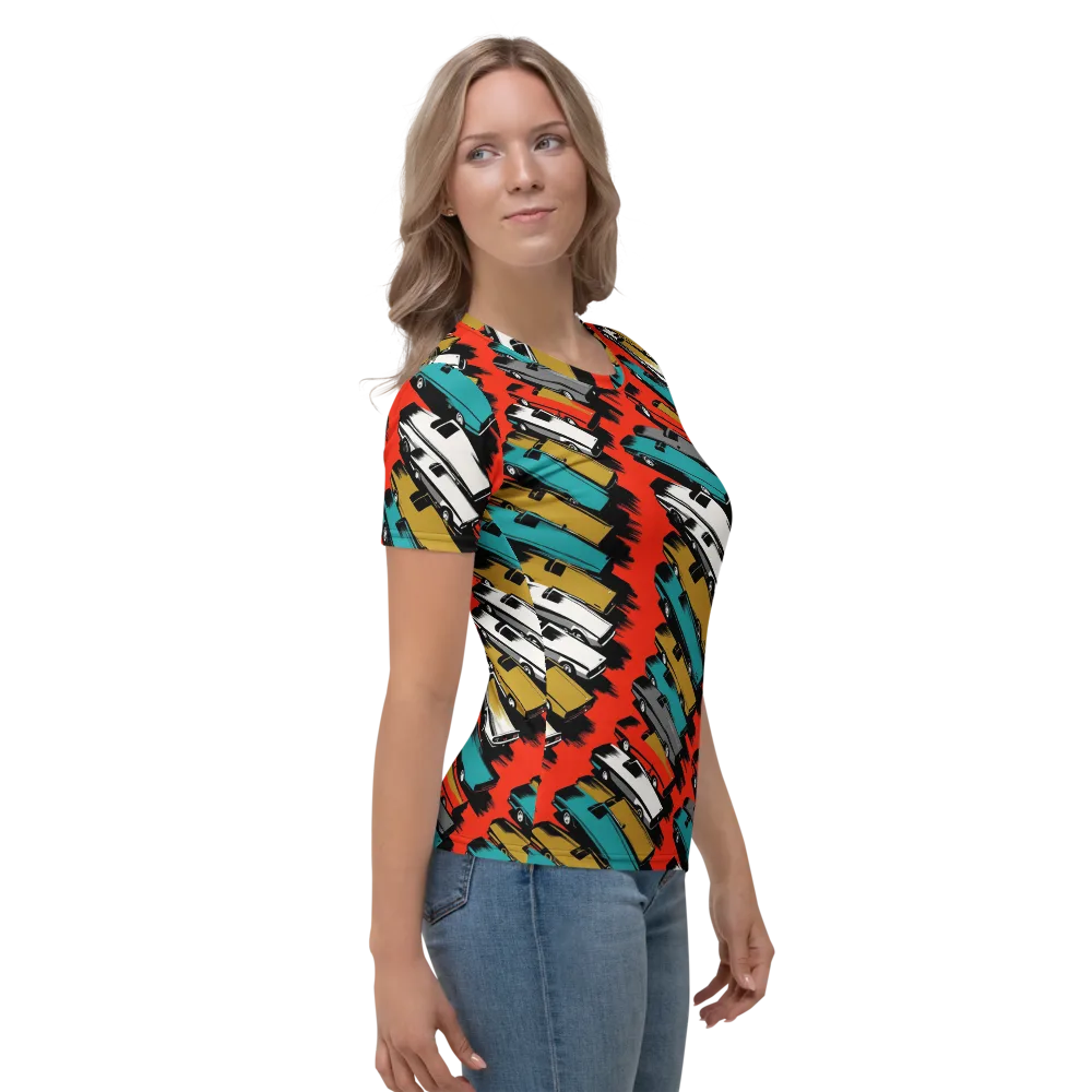 Chrome Riviera on Women's Crew Neck T-Shirt — Right