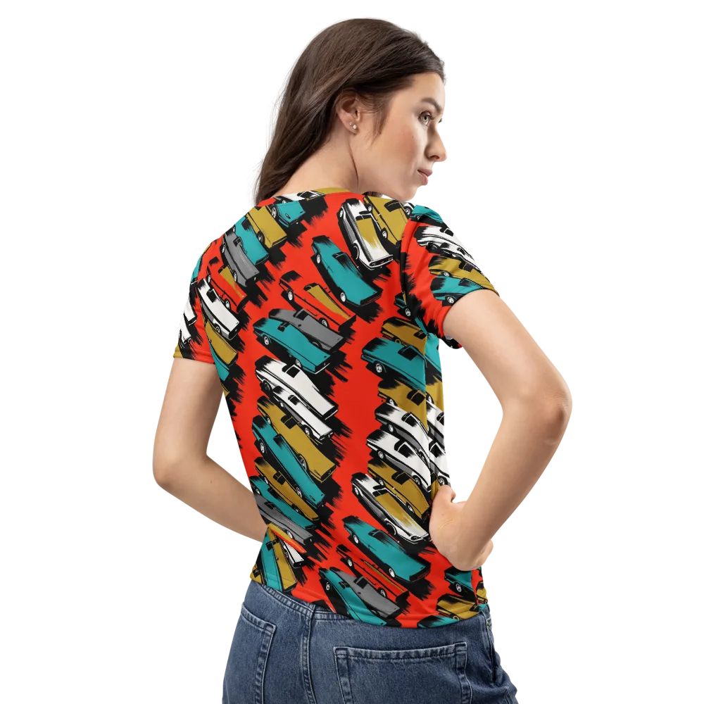Chrome Riviera on Women's Crew Neck T-Shirt — Back