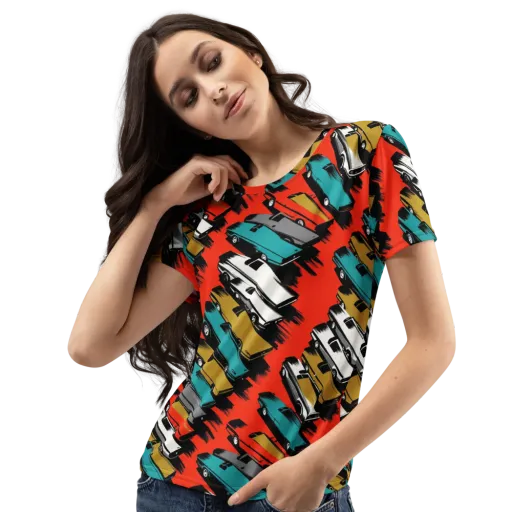 Chrome Riviera on a Women's Crew Neck T-Shirt