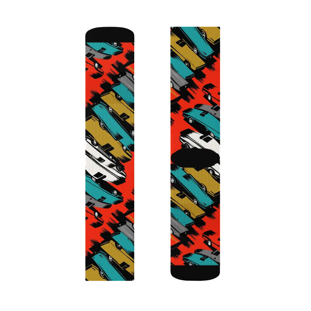 Chrome Riviera on Socks — Right Sock