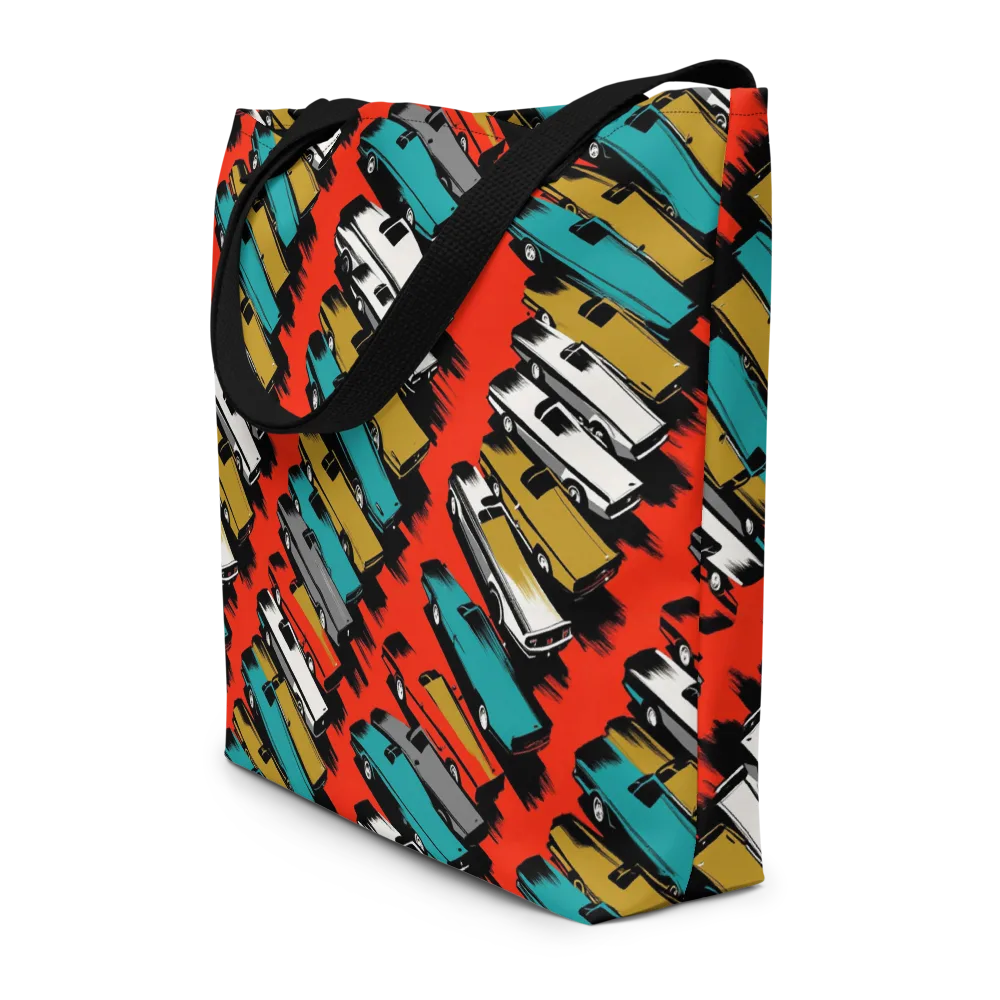 Chrome Riviera on Large Tote Bag W/ Pocket — Front