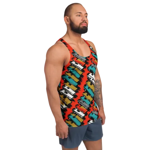 Chrome Riviera on a Men's Tank Top