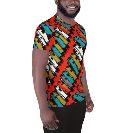 Chrome Riviera on a Men's Athletic T-Shirt