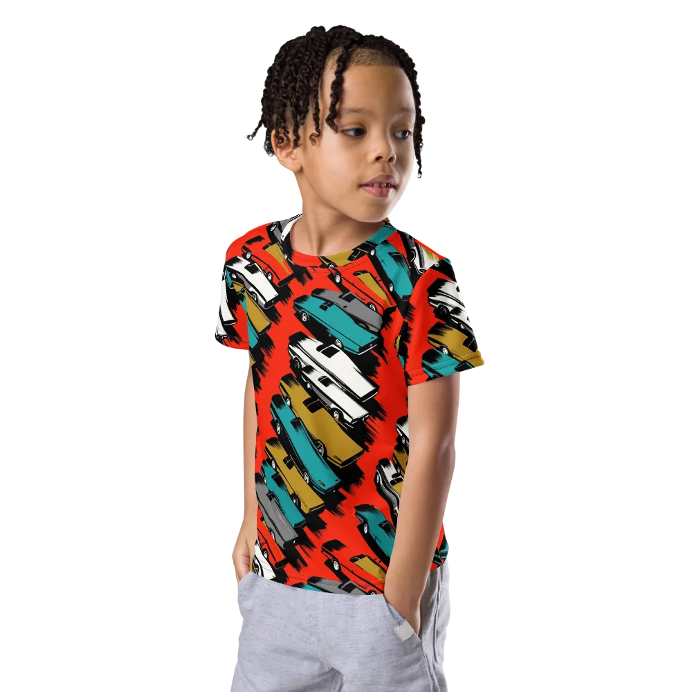 Chrome Riviera on Kids Crew Neck T-Shirt — Left Front