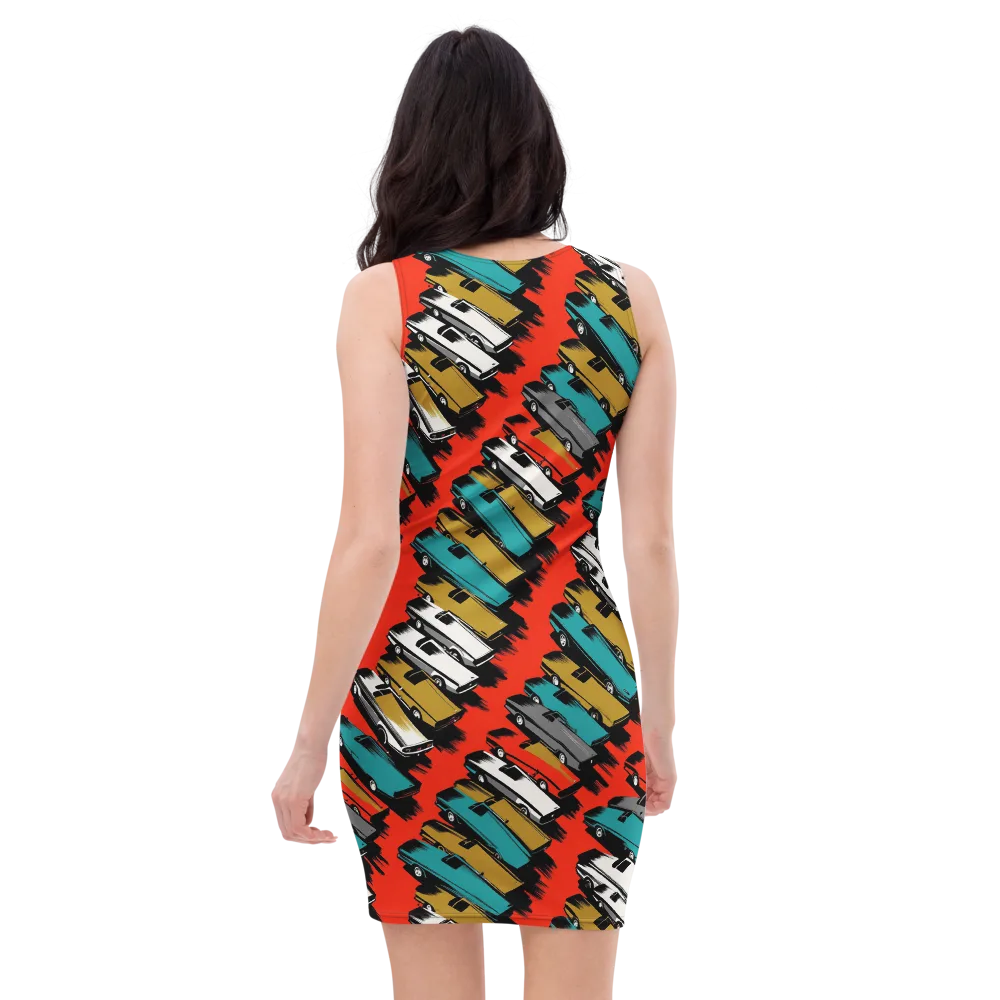 Chrome Riviera on Bodycon Dress — Back
