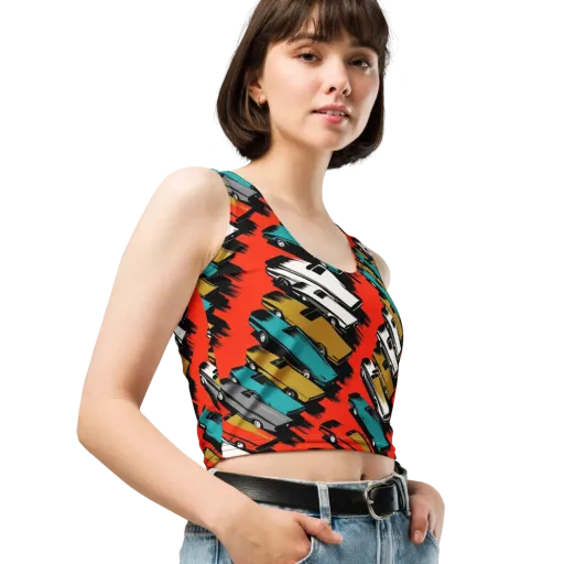 Chrome Riviera on a Crop Top