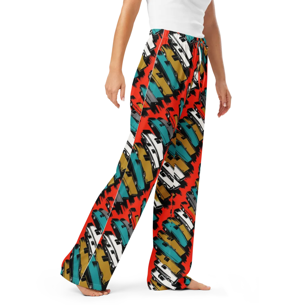 Chrome Riviera on Women's Pajama Pants — Right Front