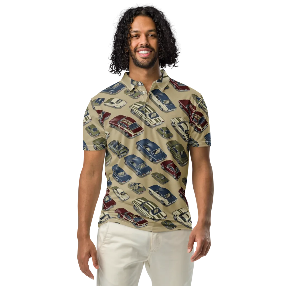 Velvet Highway on Men's Slim Fit Polo Shirt — Front