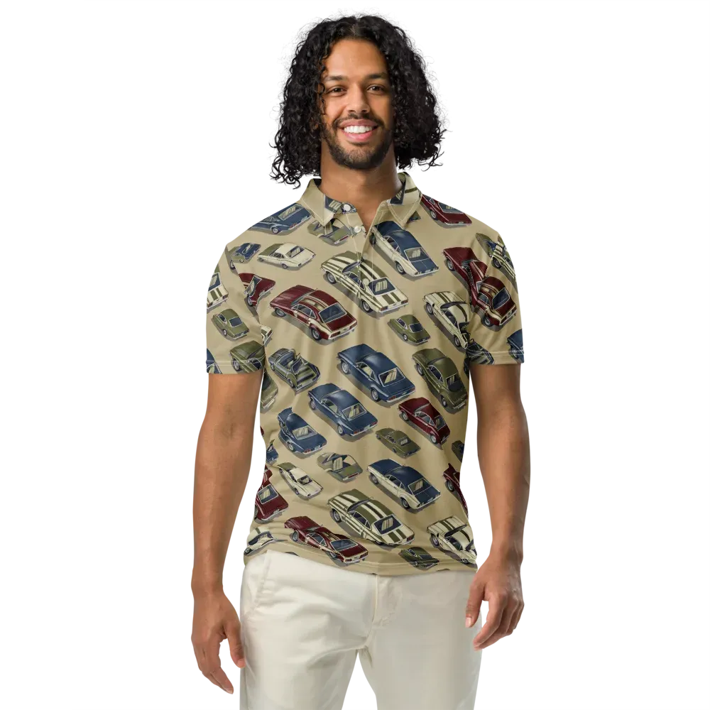 Velvet Highway on Men's Slim Fit Polo Shirt — Front