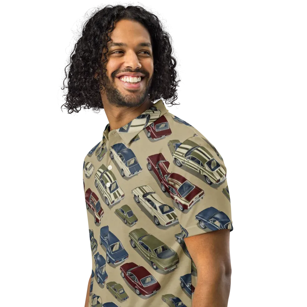 Velvet Highway on Men's Slim Fit Polo Shirt — Left Front