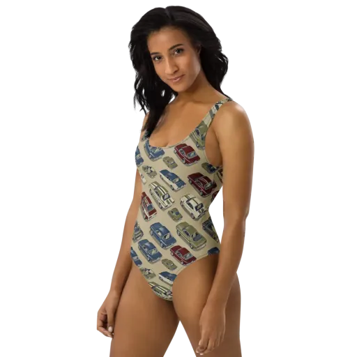 Velvet Highway on a One-Piece Swimsuit
