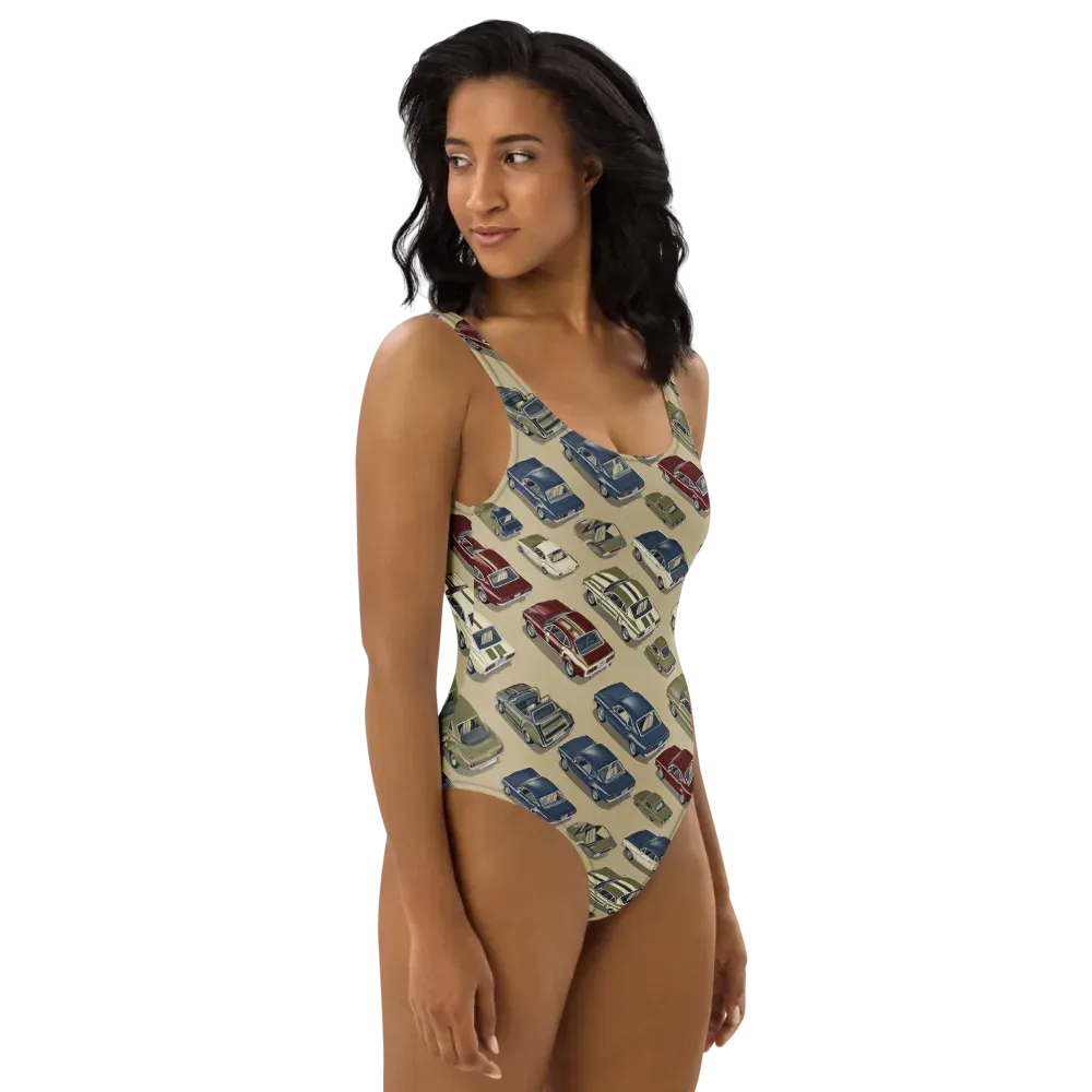 Velvet Highway on One-Piece Swimsuit — Right