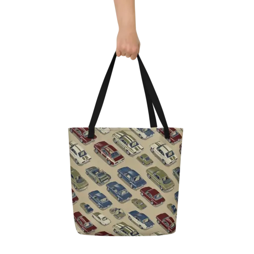 Velvet Highway on a Large Tote Bag W/ Pocket