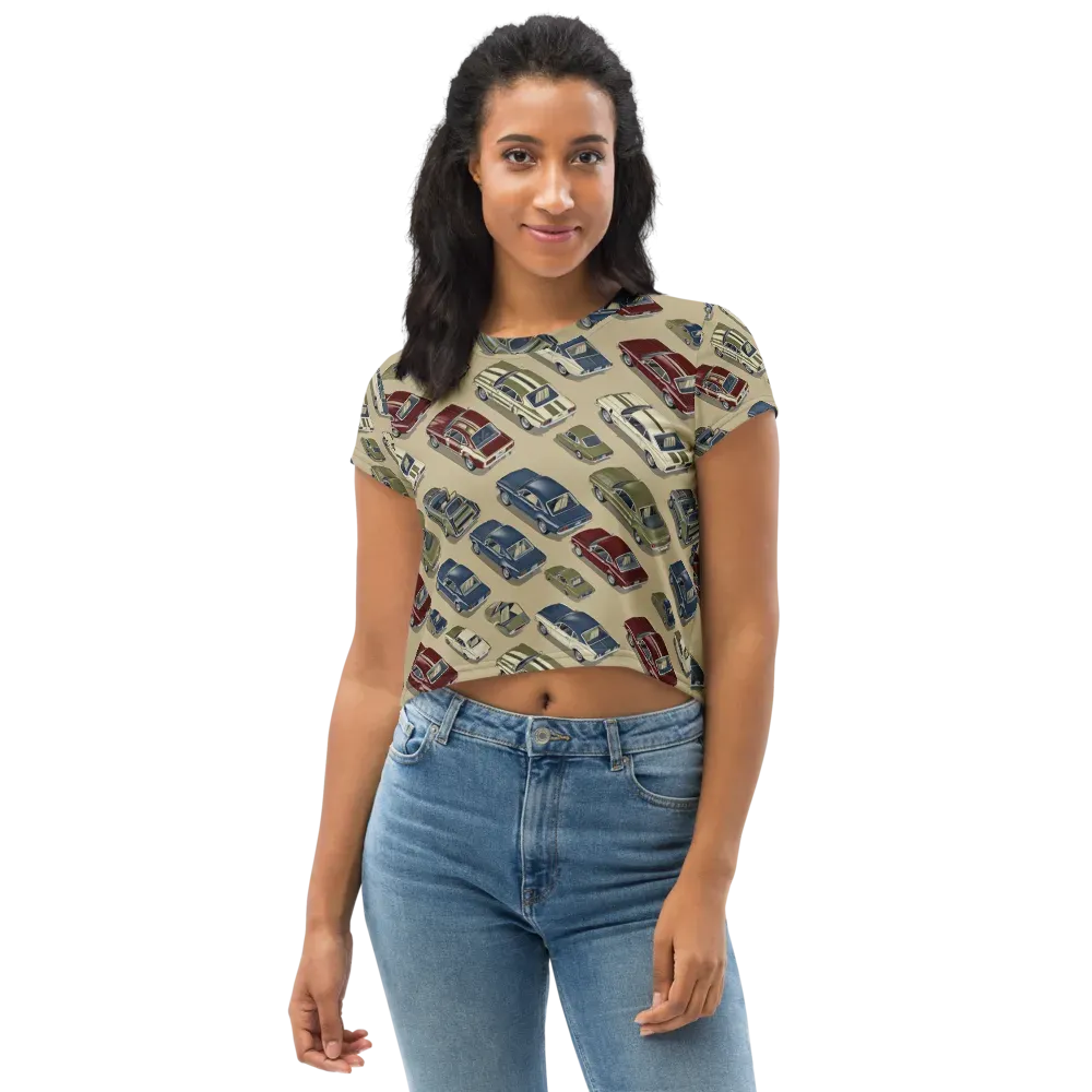 Velvet Highway on Crop Tee — Front