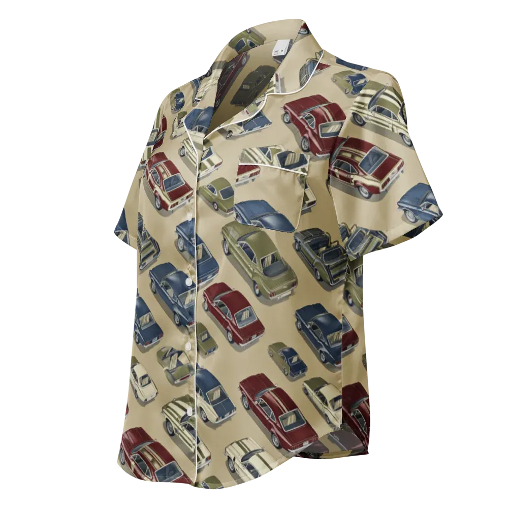 Velvet Highway on Women's Short Sleeve Pajama Top — Left Front