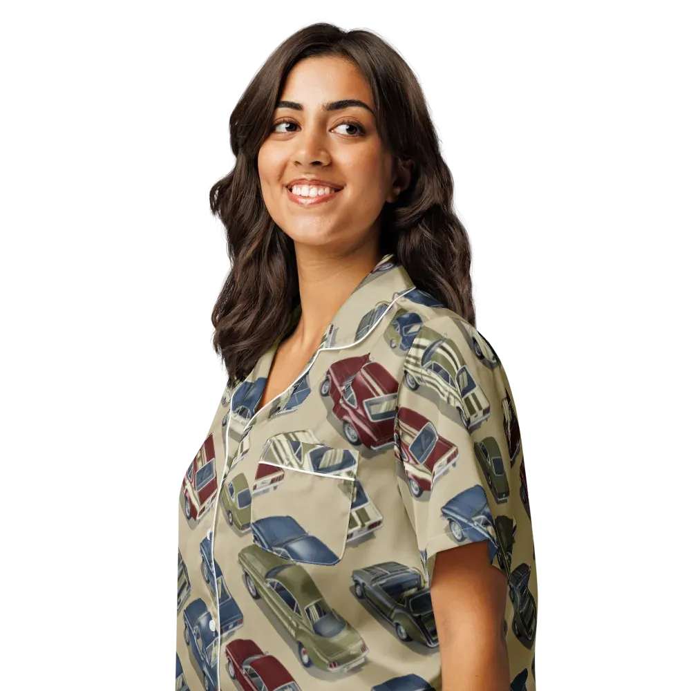 Velvet Highway on Women's Short Sleeve Pajama Top — Left Front