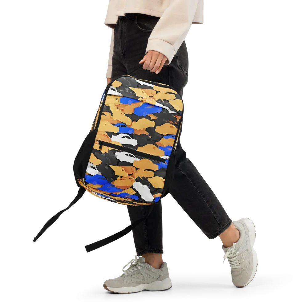 Traffic Jam Royale on Utility Backpack — Front
