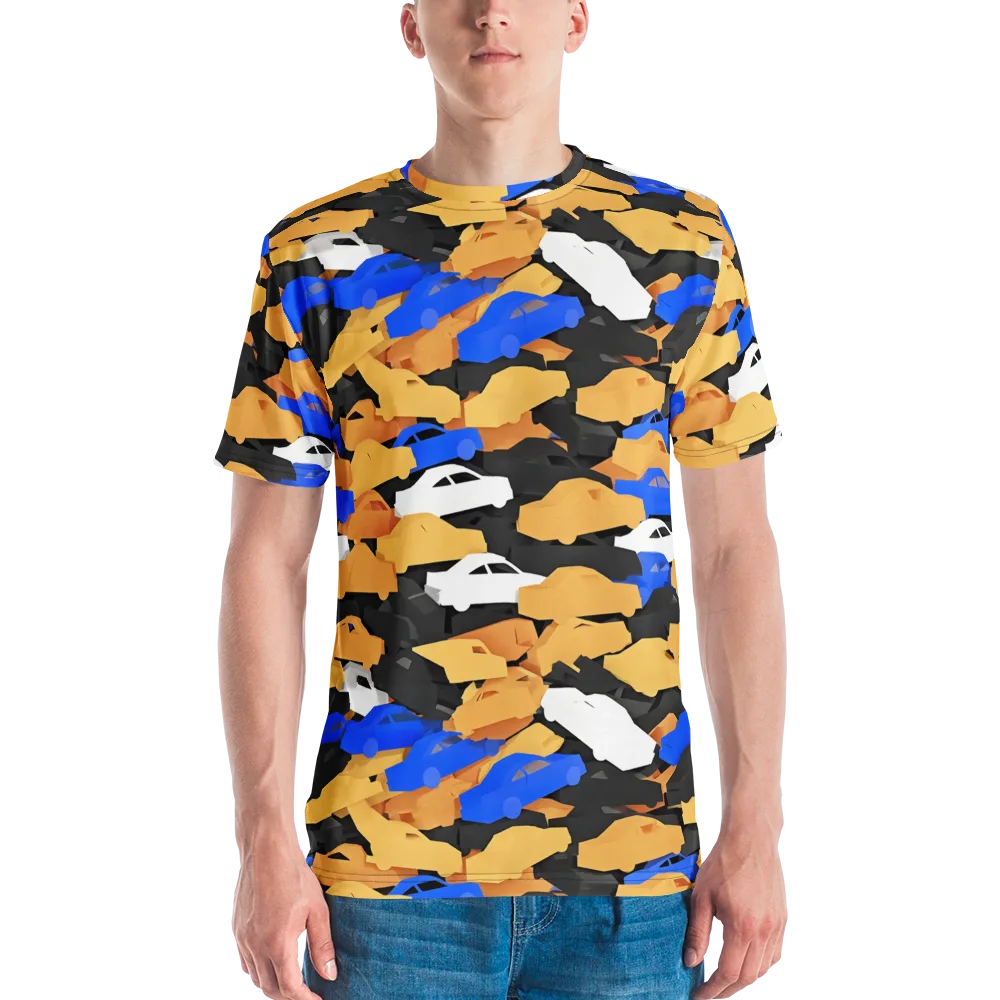Traffic Jam Royale on Men's Crew Neck T-Shirt — Front