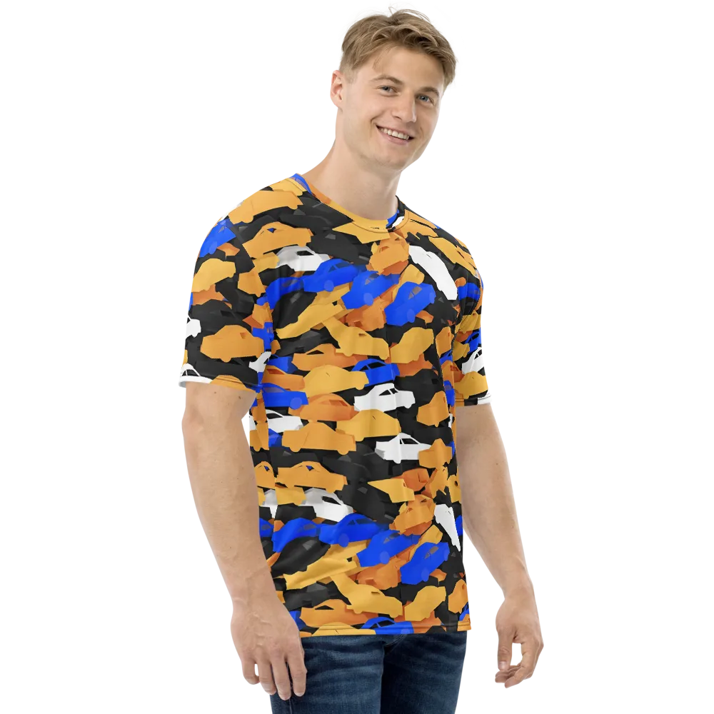 Traffic Jam Royale on Men's Crew Neck T-Shirt — Right