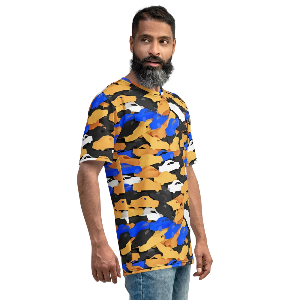 Traffic Jam Royale on Men's Crew Neck T-Shirt — Right