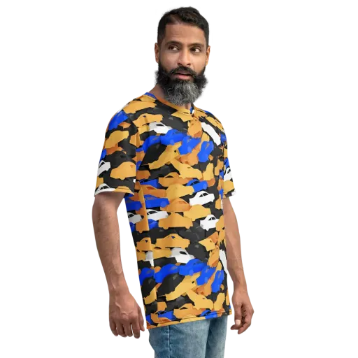 Traffic Jam Royale on a Men's Crew Neck T-Shirt