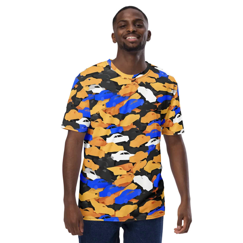 Traffic Jam Royale on Men's Crew Neck T-Shirt — Front