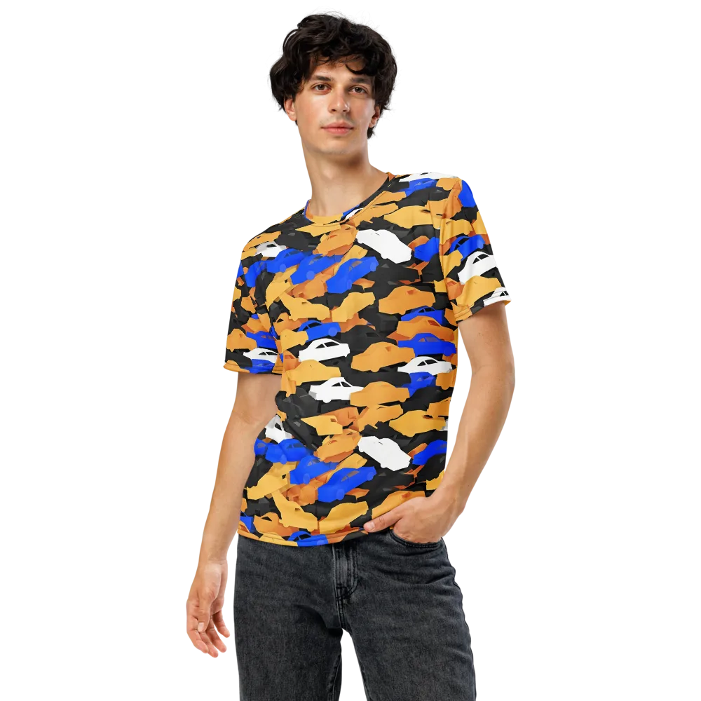 Traffic Jam Royale on Men's Crew Neck T-Shirt — Front