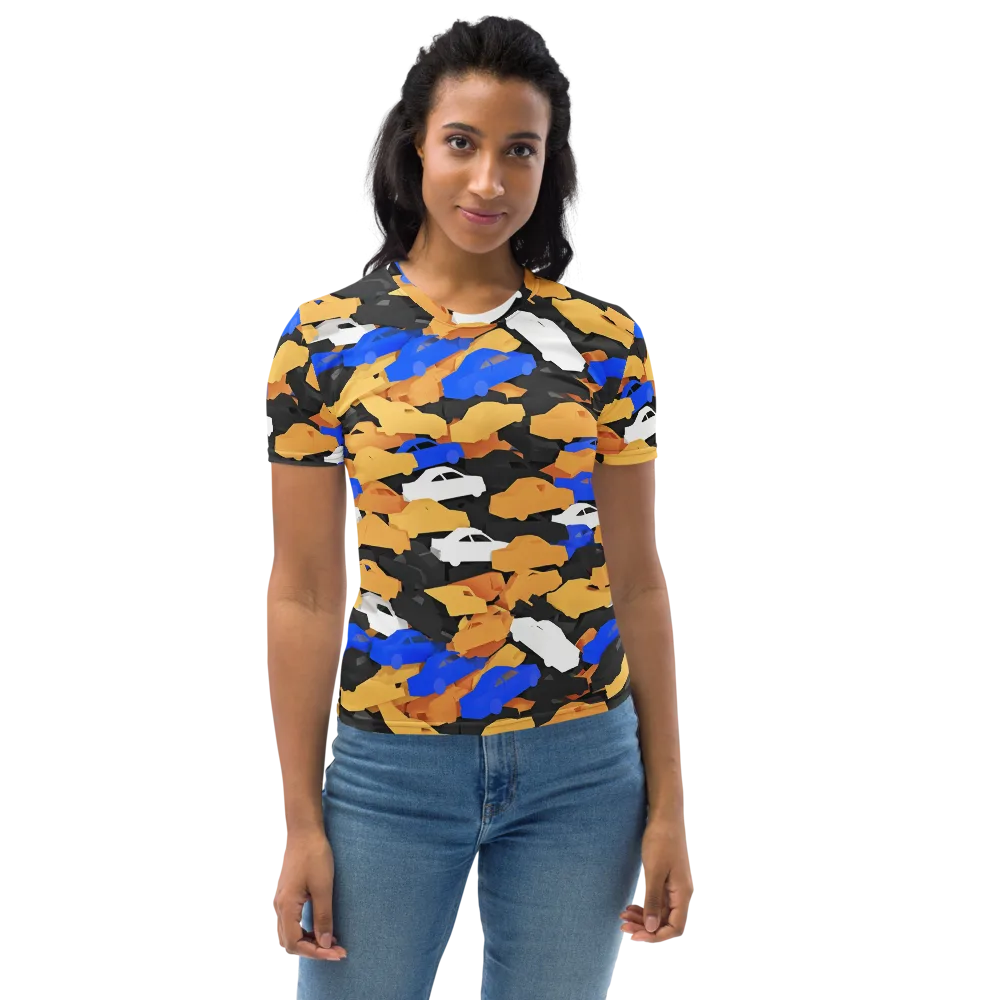 Traffic Jam Royale on Women's Crew Neck T-Shirt — Front