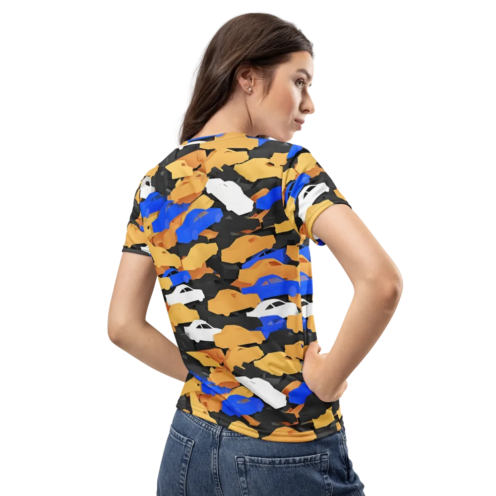 Traffic Jam Royale on Women's Crew Neck T-Shirt — Back