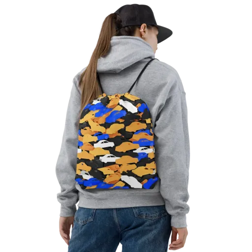 Traffic Jam Royale on a Drawstring Bag