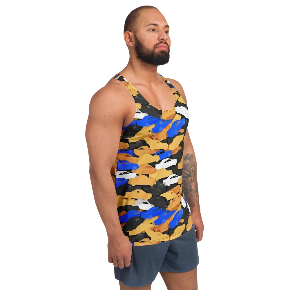 Traffic Jam Royale on Men's Tank Top — Right Front