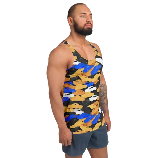 Traffic Jam Royale on a Men's Tank Top