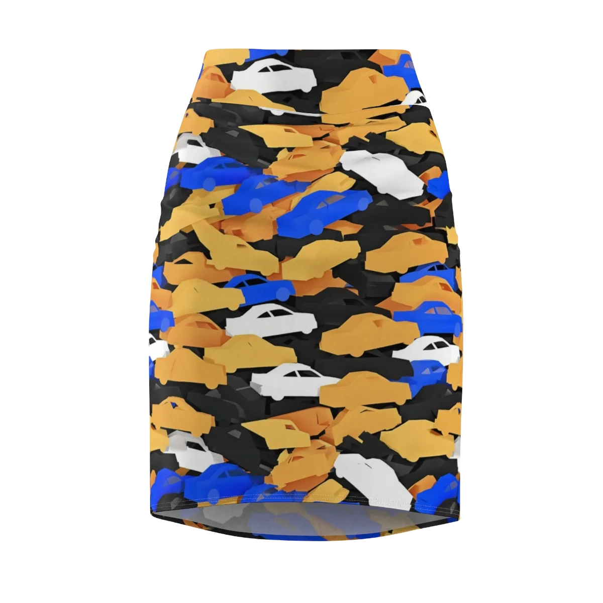 Traffic Jam Royale on Pencil Skirt — Front