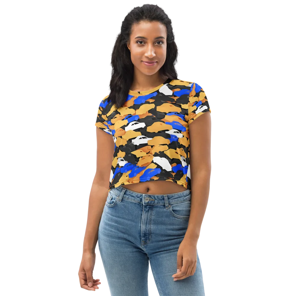 Traffic Jam Royale on Crop Tee — Front