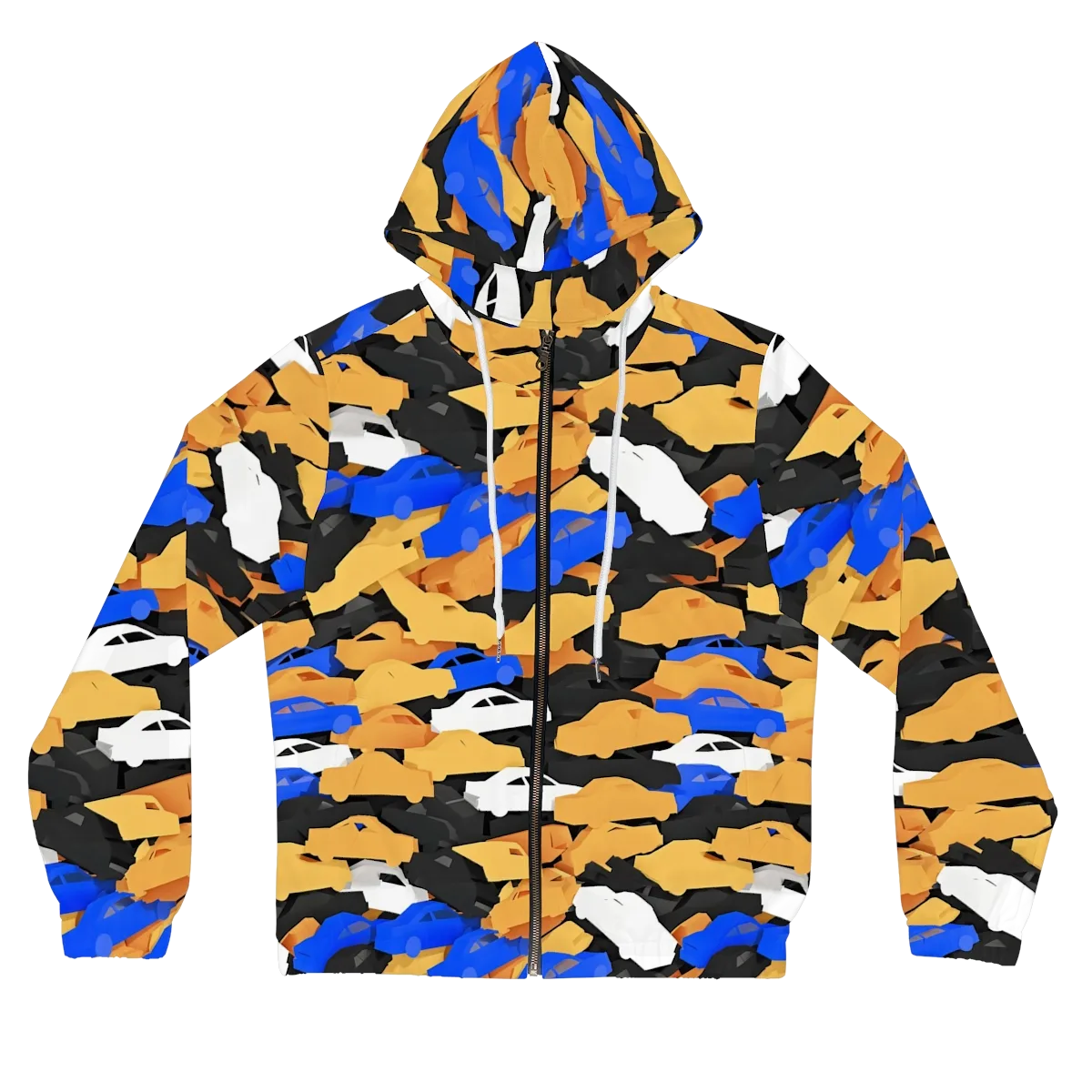 Traffic Jam Royale on Women's Full-Zip Hoodie — Front