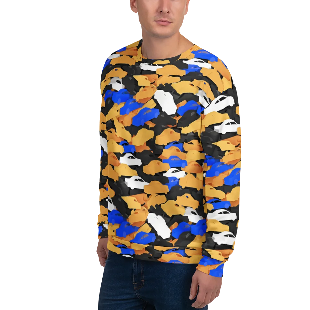 Traffic Jam Royale on Sweatshirt — Left Front