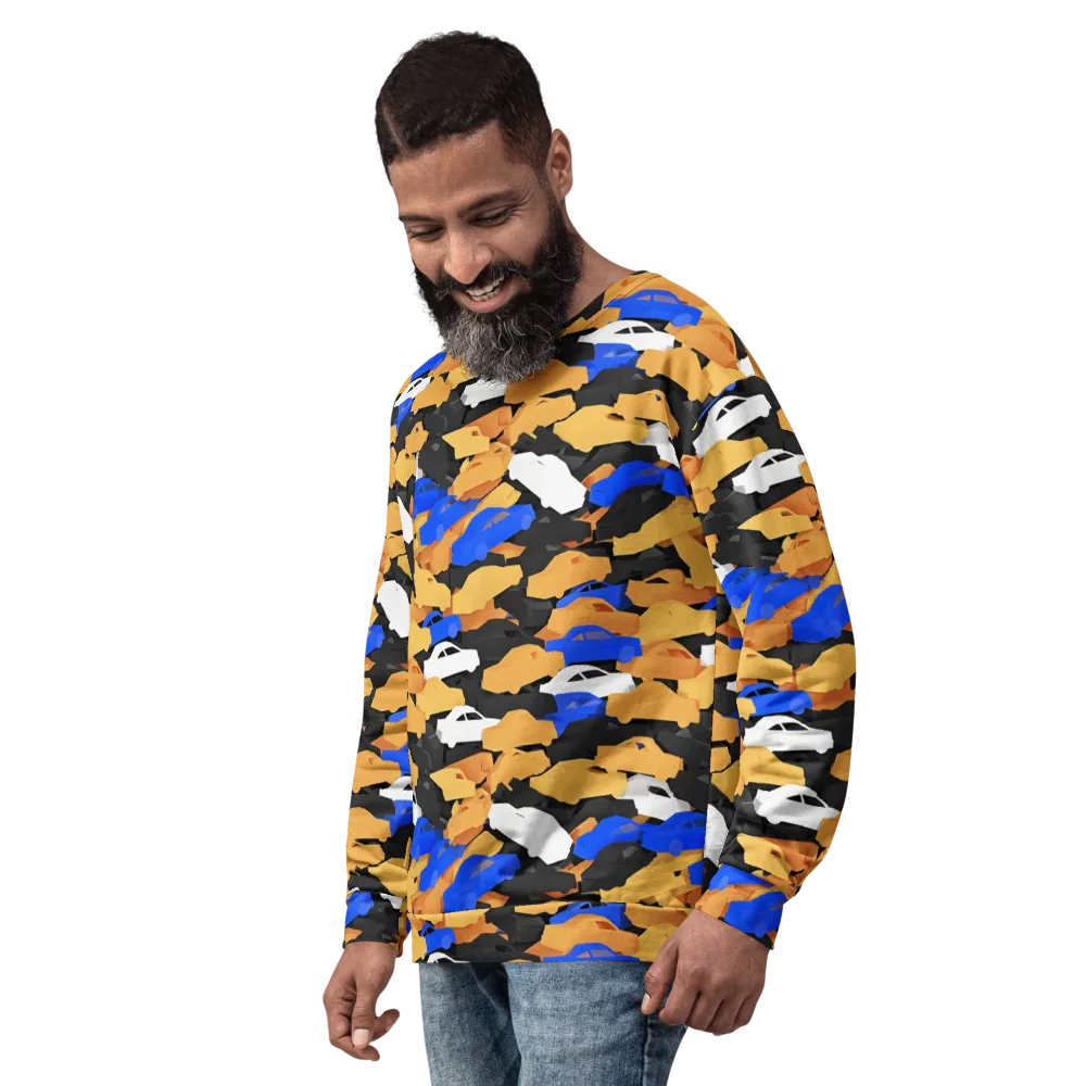 Traffic Jam Royale on Sweatshirt — Left Front