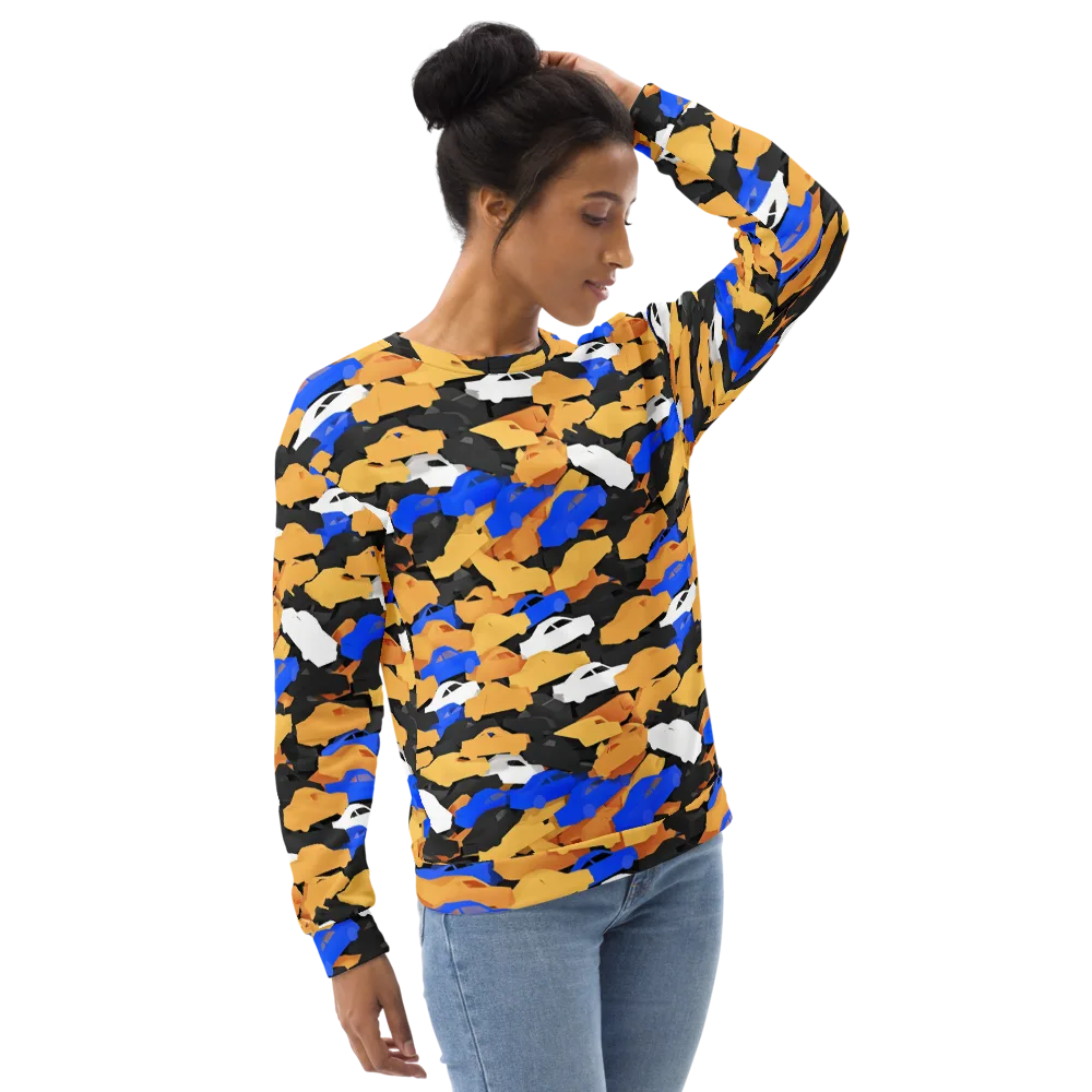 Traffic Jam Royale on Sweatshirt — Right Front