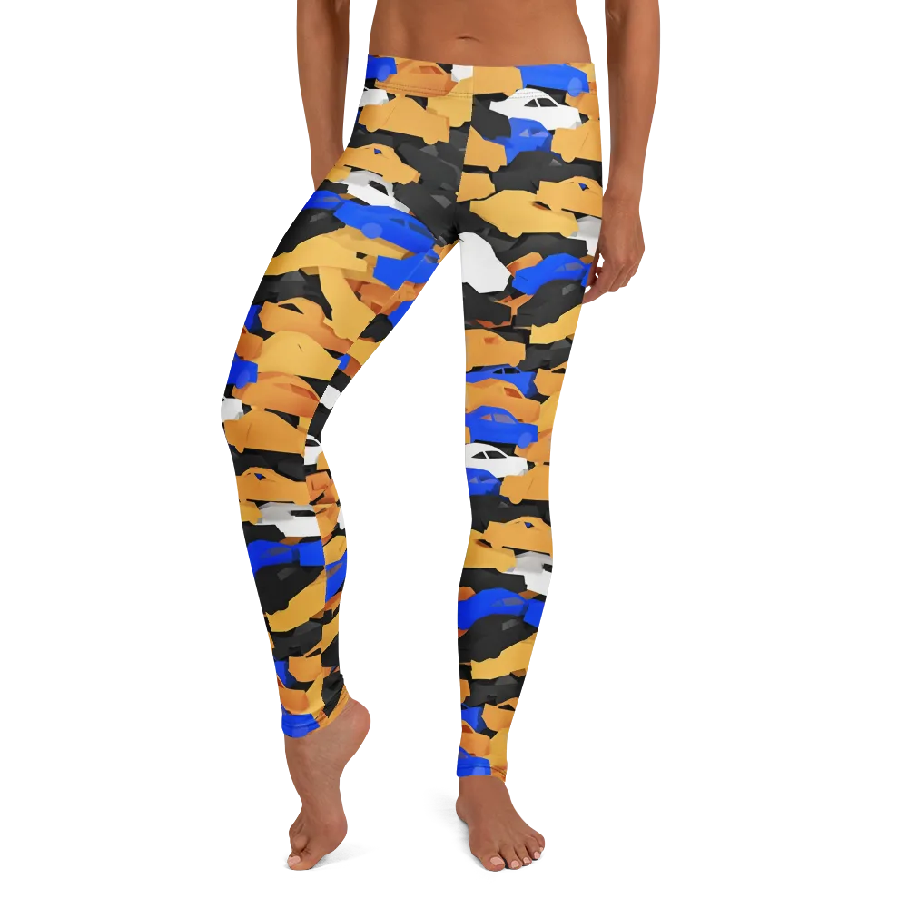 Traffic Jam Royale on Leggings — Front