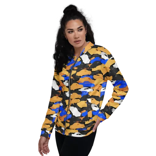 Traffic Jam Royale on a Bomber Jacket