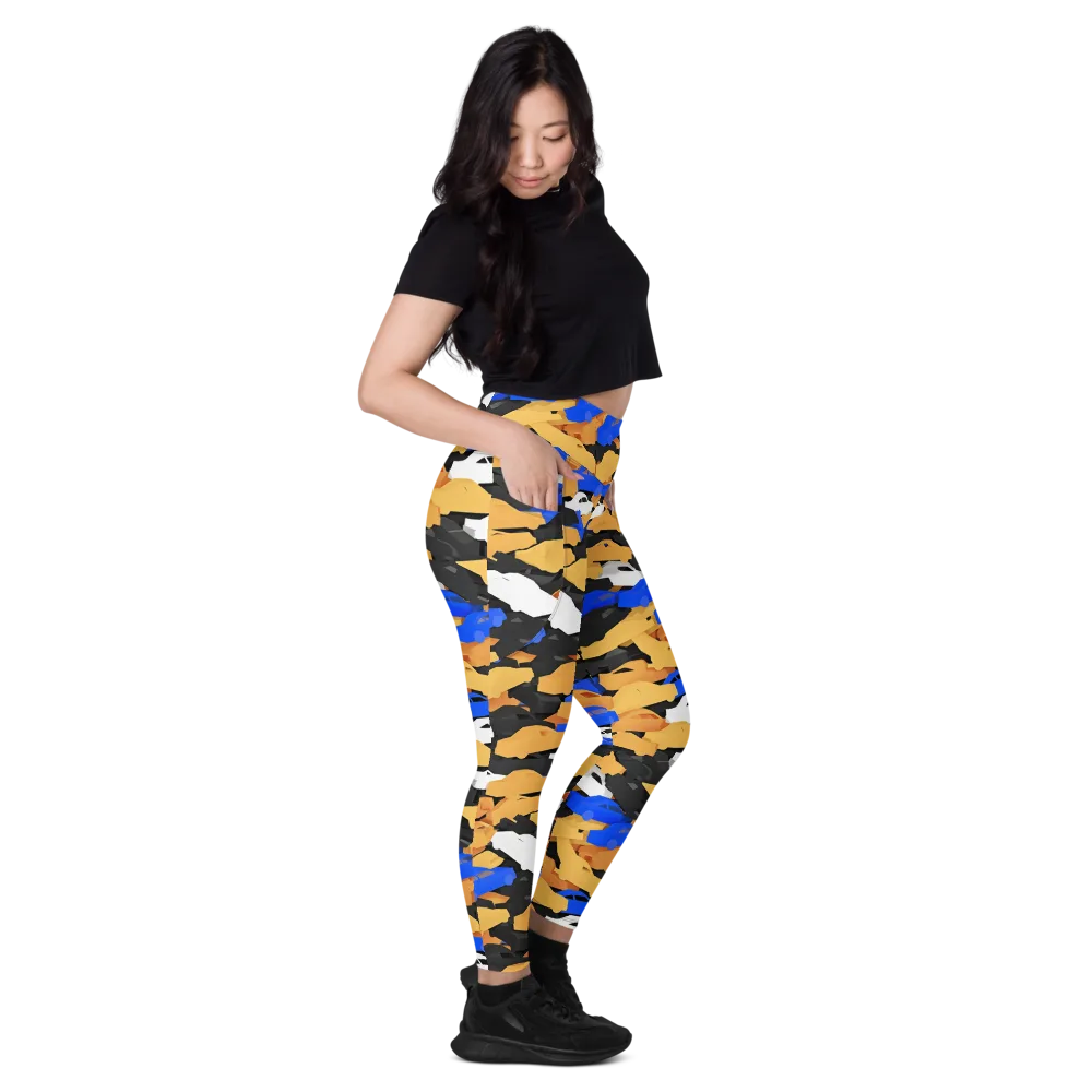 Traffic Jam Royale on Leggings with Pockets — Right