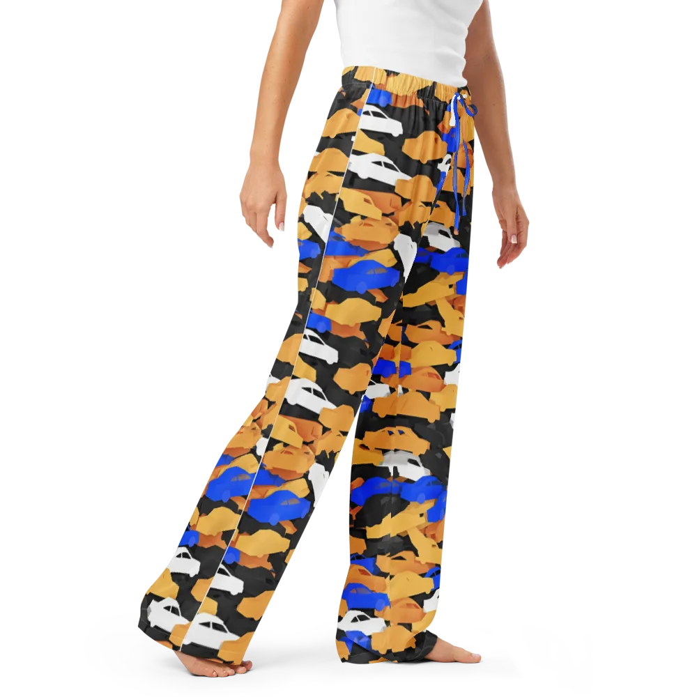 Traffic Jam Royale on Women's Pajama Pants — Right Front