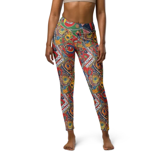 Chromatic Arcade on a Yoga Leggings