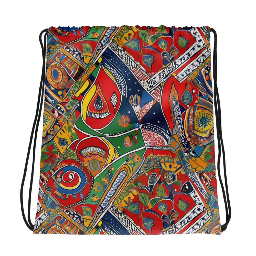 Chromatic Arcade on Drawstring Bag — Photo