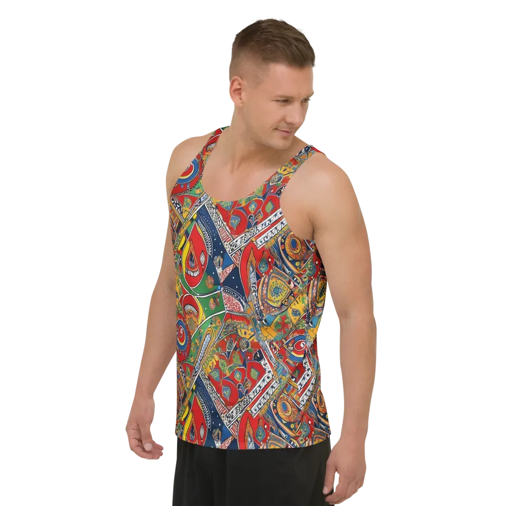 Chromatic Arcade on Men's Tank Top — Left Front